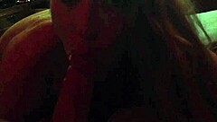 Girlfriend's deepthroat blowjob on cock drives me wild.