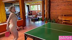 Truth Or Dare Ping Pong With Daddy Turns Into Rough Fuck!