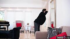 Young guy gets reverse gangbanged by five busty blonde milfs with huge tits