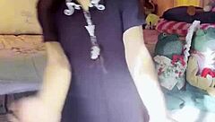 Watch Her Rip Clothes for Petite Tease Play!