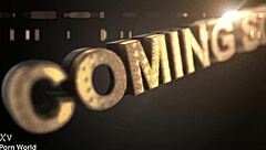 Russian brunette beauty rams big banana deep in shaved pink pussy