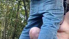 i'm ur slave flashin tits bent over suckin cum in mouth doggystyle humiliated in forest exhibition