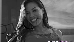 Asian Lesbian Stunner Scissoring and Masturbating in High Definition