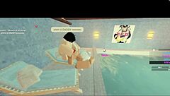 Pool encounter turns into wild subscriber sex with big cock riding