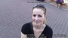 flawless czech teen strips teased in shop then takes huge cock pov anal pounding