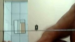 Hey, check out this muscular black couple giving brutal thrusts to her big ass in the hotel room