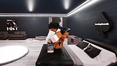 damn she lost bet and took all 4 bbc cocks!!