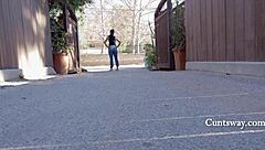 i cant believe officer penny's lettin dana dive into her dirty latina cunt at work like that!!