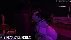 i finally tamed my snowbunny friend with my monster bbc 😩🍆❄️