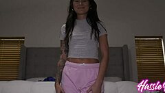 slender charlotte mae spreads for brickzilla's massive 12-inch bbc bareback pounding