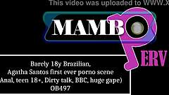 whoa barely legal brazilian agatha santos gapes her teen asshole on huge bbc with dirty talk!