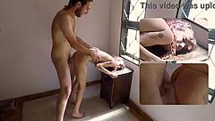 my submissive pigtail bitch shakes tail begging big dick creampie anal cum