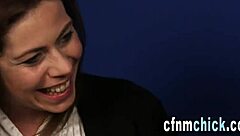 cfnm office mistresses humiliate with handjobs and cum swallowing