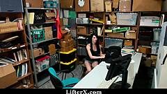 SKINNY 18+ TEEN CAUGHT SHOPLIFTING GETS BENT OVER HARDCORE DOMINATION DOGGY PUNISHMENT!