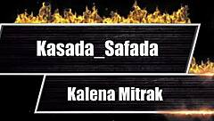 kalena mitrak plays with sainha's dildo so naughty and slutty at home