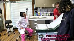 wanna watch aria nicole lick my shaved pussy toes in latex gloves?