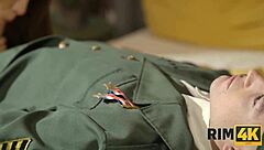 Hey Soldier, Latina Wife Rims Ass in Military Uniform Fetish?