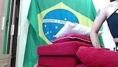 can tiny asian virgin student handle brazilian big cock breaking her in?