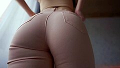 jeans goddess facesits big pussy lips on your face... ass worship countdown cum now! 🍑💦🔥
