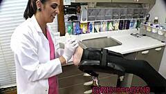 wanna watch aria nicole lick my shaved pussy toes in latex gloves?