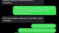 Sexting My Sissy Bitch into Total Emasculated Cock-Teasing Humiliation
