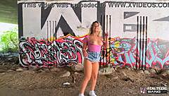 yo ashley alexander's teen bubble butt gets wrecked outdoors then messy facial indoors 😩💦