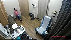 angel santana's nurse checkup goes wild with foot fetish and gaping 😈🩺👣