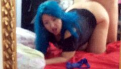 naughty latina cousin deepthroats blows cum in mouth then rides dick doggystyle