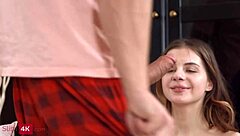 imagine your skinny gf catching you stroking that shaved pussy doll