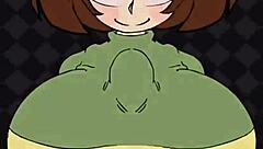 chara's massive tits squeezed tight around throbbing cock in titty fuck frenzy