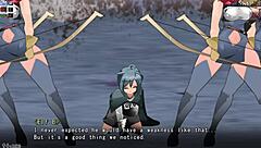 Tall femdom elf yume-same crushes face under defeat sitting