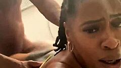 sexy busty ebony marrijanee fucked hard doggy style 💋🍑