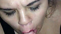 I'm overwhelmed by this slut's intense blowjob on my throbbing monster cock craving every thick inch deep