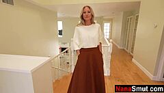 ever fucked a granny with huge tits before she rides you cowgirl?