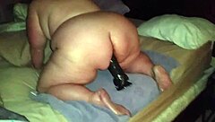 Check out this huge BBW fat ass slamming massive dildo hard prt 2