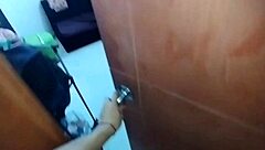 thief girl caught stealing bends over doggy and takes cumshot in mouth to stay free