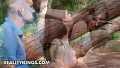 Silvia Soprano feeds Potro her pussy after bike seat lick