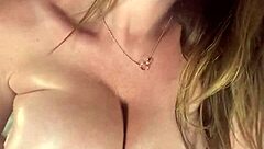 hot brunette shakes massive tits craving rough play