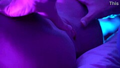 Brazilian stud rams huge cock through curvy sex doll's tight underwear fabric.