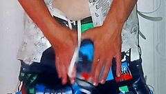 Wow Big Chocolate Cuck Spins in Hot Striptease!