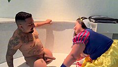 Snow white's greedy ass hammered by dwarf's massive cock nonstop