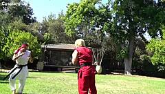 whoa jade as chun li takin two monster cocks deep in street fighter parody