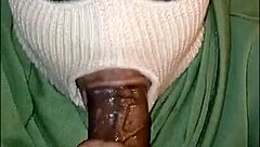 Masked Girl Delivers Super Sloppy Deep Throat!