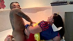 Snow white's greedy ass hammered by dwarf's massive cock nonstop