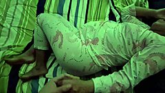 horny pregnant stepsis with curvy fat belly begs for cum covered tits and swapping