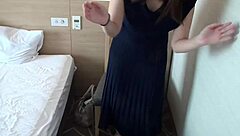 hot nurse takes me to hotel for raw fuck and squirts after pounding.