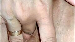 A couple films their homemade session with the skinny milf wife's tight lingerie holes