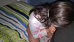 horny pregnant stepsis with curvy fat belly begs for cum covered tits and swapping