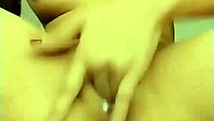 Hey, catch her stroking pussy while I spy secretly now