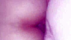 stretching wife's tight asshole with anal creampie cumshot